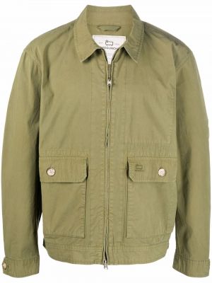 Bomber jakna s patentnim zatvaračem Woolrich zelena