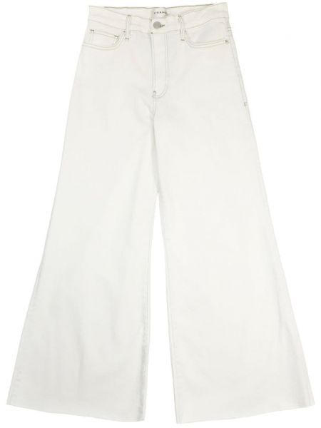 Pantaloni cu croială lejeră Frame alb