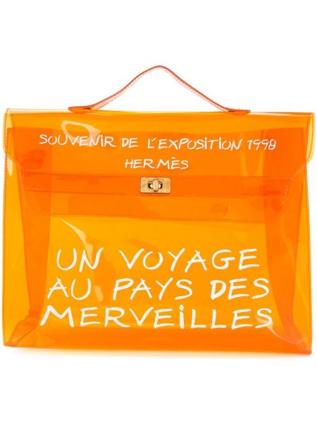 Bolsa de playa Hermès naranja