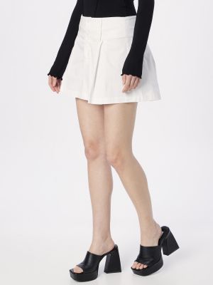 Φούστα mini Gina Tricot λευκό
