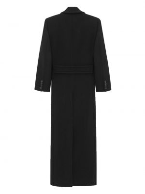 Woll mantel mit geknöpfter Saint Laurent schwarz