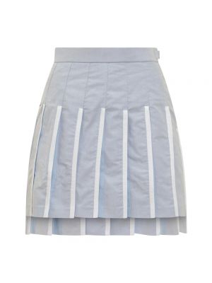 Mini spódniczka plisowana Thom Browne niebieska