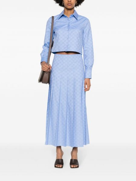 Midi sukně Gucci modré