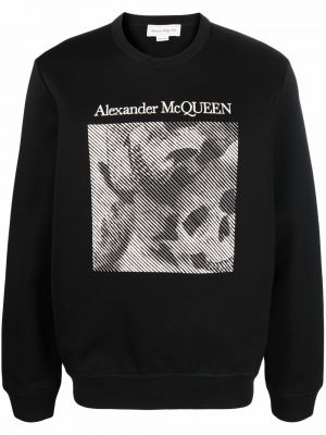 Trykt genser Alexander Mcqueen svart