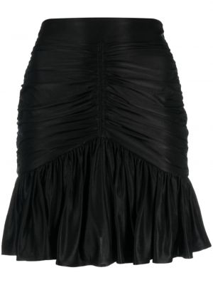 Mini sukně s volány Rabanne černé