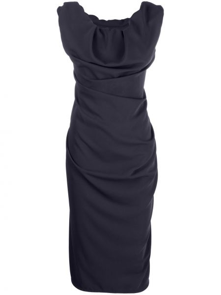 Koktejl obleka Vivienne Westwood modra