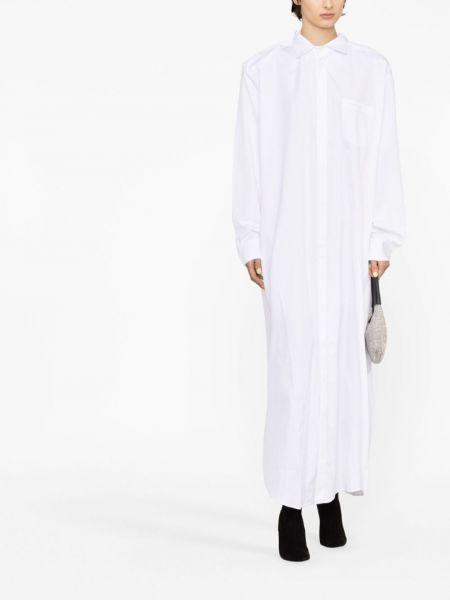 Sukienka długa bawełniana Vetements biała