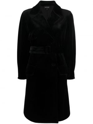 Παλτό Emporio Armani μαύρο