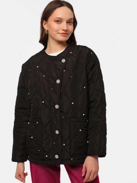 Утепленная демисезонная куртка Lia Berti черная