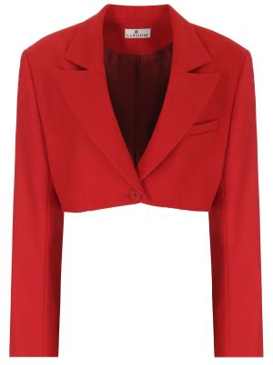 Однотонный пиджак Laroom красный