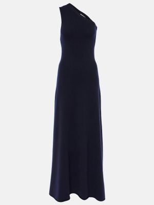 Sukienka midi z kaszmiru Extreme Cashmere niebieska