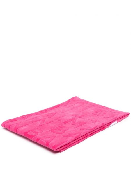Costum de baie din jacard de plajă Balmain roz
