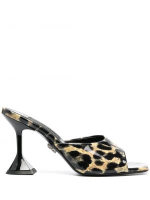 Sandále s potlačou s leopardím vzorom Philipp Plein