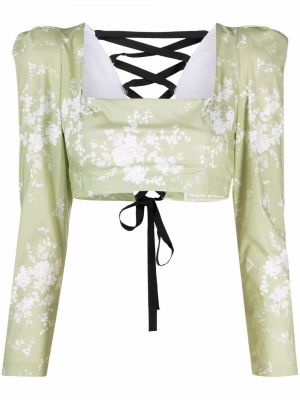 Bluza s cvetličnim vzorcem s potiskom Ulyana Sergeenko