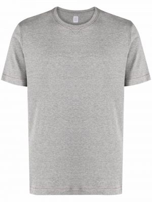 Camiseta de cuello redondo Eleventy gris