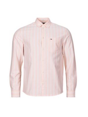 Camicia jeans a maniche lunghe Tommy Jeans rosa