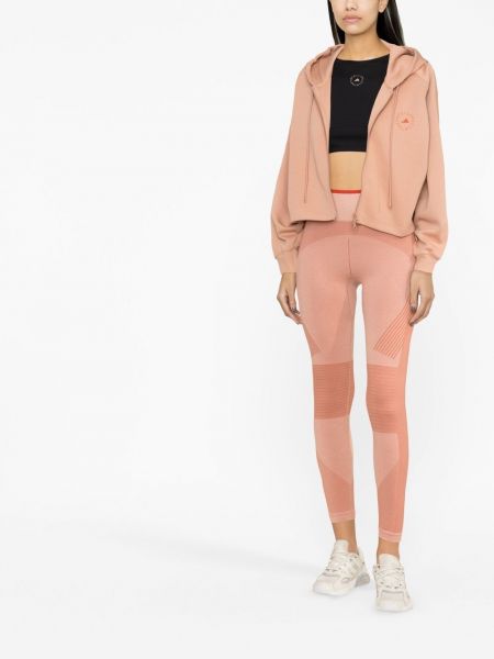 Legíny s vysokým pasem Adidas By Stella Mccartney růžové