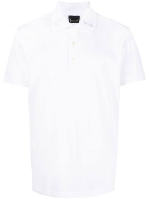 Medvilninis siuvinėtas polo marškinėliai Billionaire balta