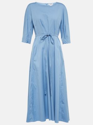 Sukienka midi bawełniana S Max Mara niebieska