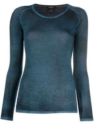 Kašmírový hedvábný svetr Avant Toi modrý