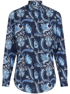 Hemd mit print mit paisleymuster Etro blau