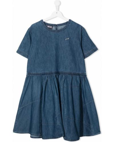 Brodert dress for jenter Diesel Kids blå