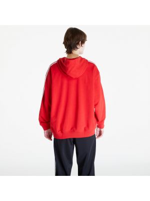 Mikina s kapucí Adidas Originals červená