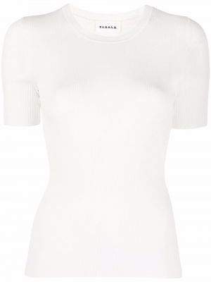 T-krekls ar apaļu kakla izgriezumu P.a.r.o.s.h. balts
