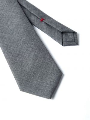 Cravate en laine Brunello Cucinelli gris