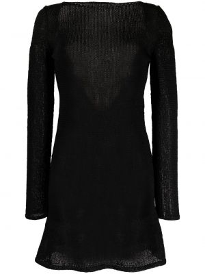 Плетена мини рокля Tom Ford черно