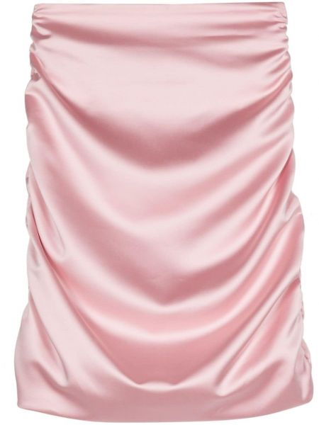 Jupe crayon en satin Fiorucci rose