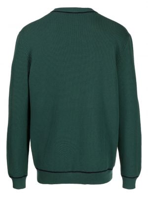 Kokvilnas džemperis ar apaļu kakla izgriezumu Pringle Of Scotland zaļš