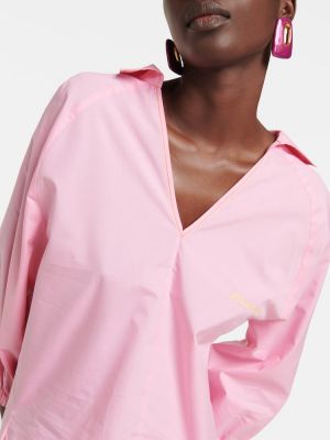 Βαμβακερή μπλούζα Marni ροζ