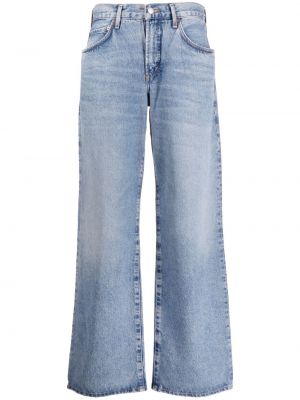 Bomuld flared jeans Agolde blå