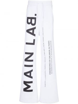 Αθλητικό παντελόνι Balmain λευκό