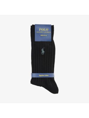 Хлопковые носки Polo Ralph Lauren черные