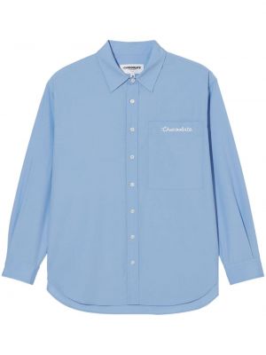 Haftowana koszula :chocoolate niebieska