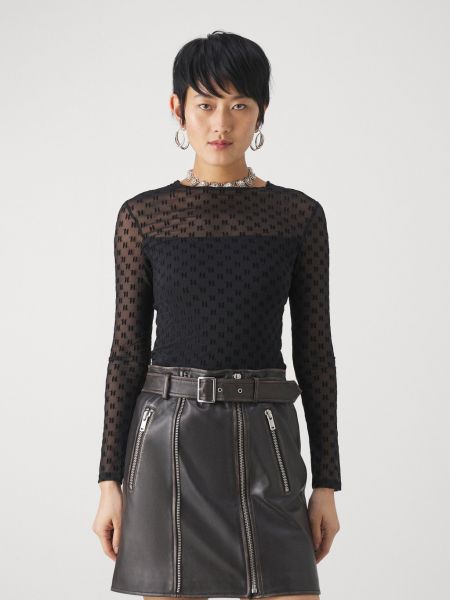 Блузка с длинным рукавом Karl Lagerfeld черная