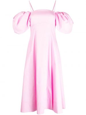 Βαμβακερή βραδινό φόρεμα Rejina Pyo ροζ