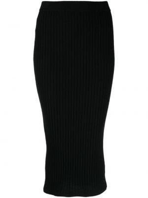 Kašmírová sukňa N.peal čierna
