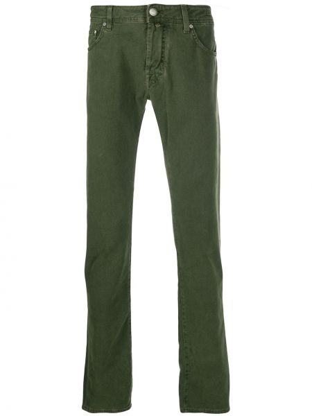 Pantalones rectos con bolsillos Jacob Cohen verde