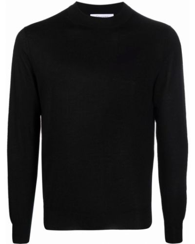Jersey de tela jersey de cuello redondo Cruciani negro