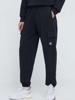 Pantaloni cargo cu croială lejeră Adidas Originals negru