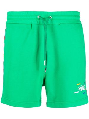 Pantaloni scurți cu broderie Missoni verde