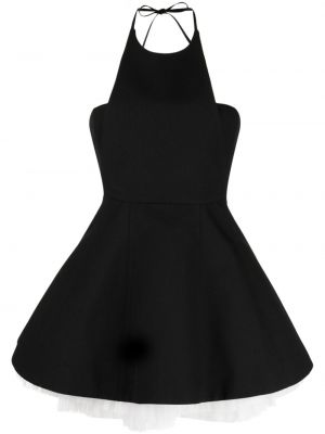 Tylové koktejlkové šaty Shushu/tong čierna