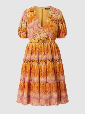 Sukienka mini Marciano Guess pomarańczowa