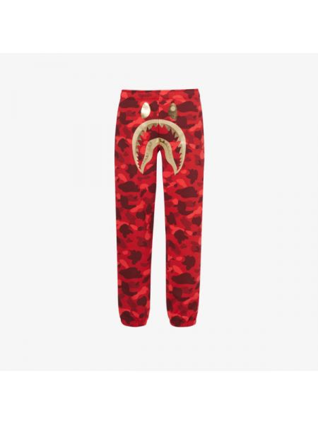 Камуфляжные спортивные штаны с принтом из джерси A Bathing Ape® красные