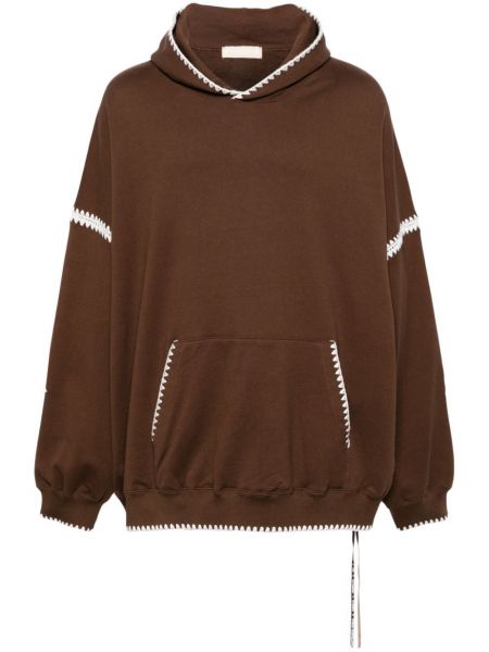 Siuvinėtas džemperis su gobtuvu Mastermind Japan ruda