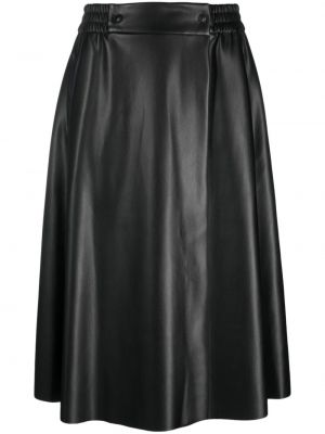 Drapované midi sukně Nude černé