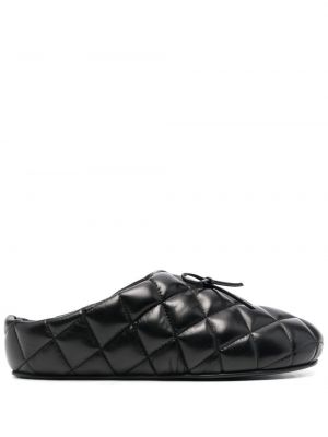 Pantofi loafer din piele matlasate Abra negru